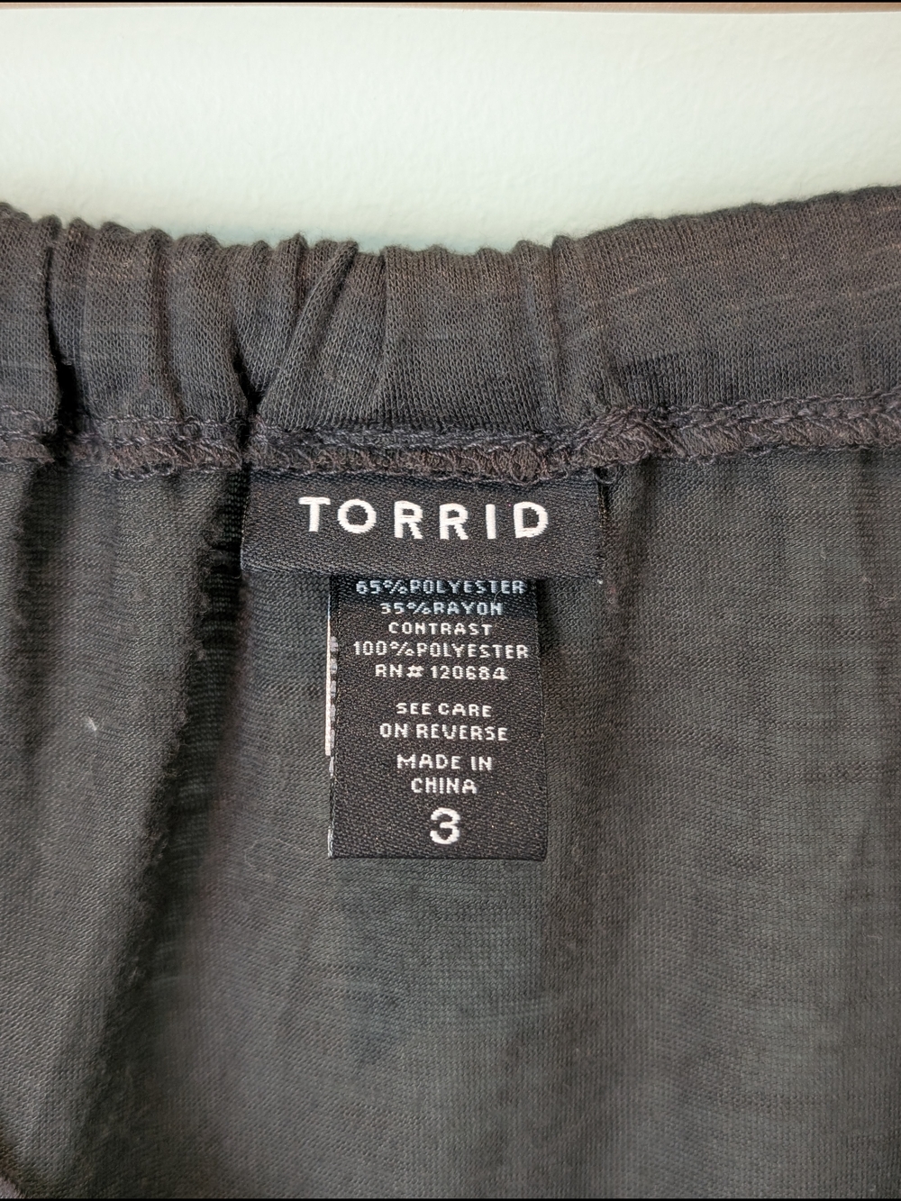 Torrid Grey Crochet Fringe Tank with Lace Insets - Picture 6 of 7